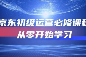 京东初级运营必修课程，从零开始学习（49节课）