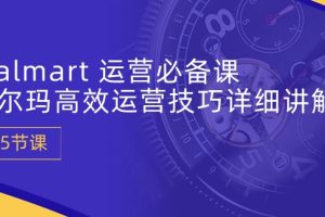 Walmart 运营必备课：沃尔玛高效运营技巧详细讲解 (15节课)