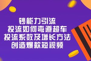 钞 能 力 引 流：投流弯道超车，投流系数及增长方法，创造爆款短视频-20节