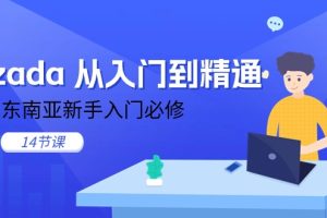 lazada 从入门到精通，跨境东南亚新手入门必修（14节课）