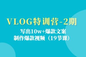 ：写出10w+爆款文案，制作爆款视频（19节课）