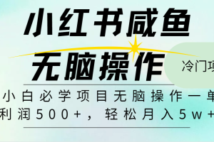 2024最热门赚钱暴利手机操作项目，简单无脑操作，每单利润最少500