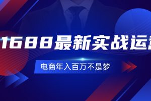 1688最新实战运营  0基础学会1688实战运营，电商年入百万不是梦-131节